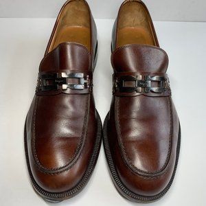 Salvatore Ferragamo Vintage Brown Leather Loafers